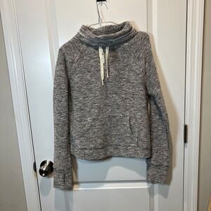 NWT Offline by Aerie Womens Black White Heather Pullover Hoodie Size S P